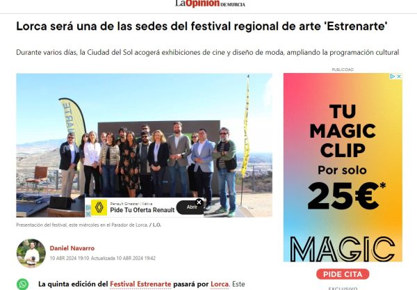 Lorca, sede del festival 'Estrenarte'