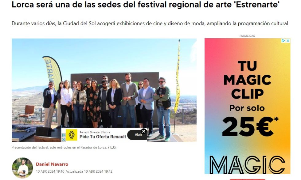 Lorca, sede del festival 'Estrenarte'