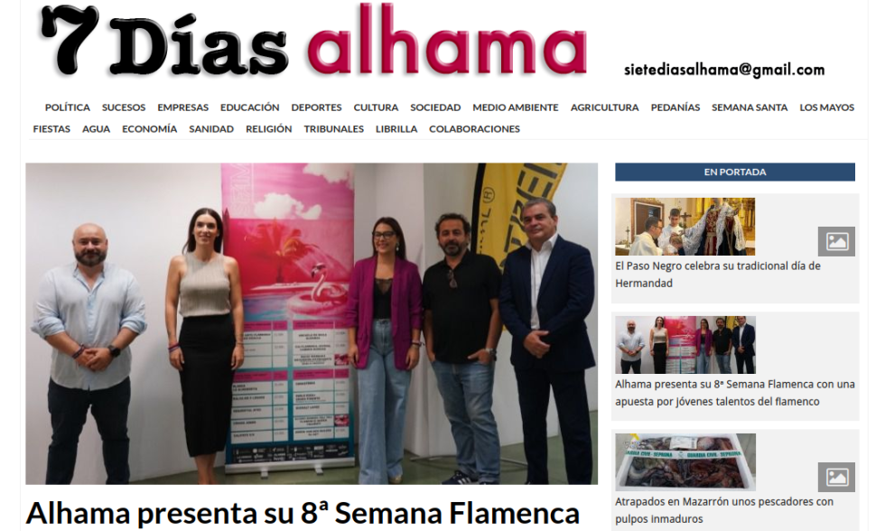 Alhama presenta su 8ª Semana Flamenca