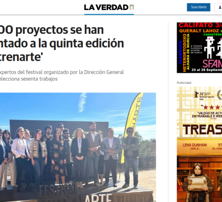 Casi 200 proyectos se han presentado a la quinta edición de 'Estrenarte'