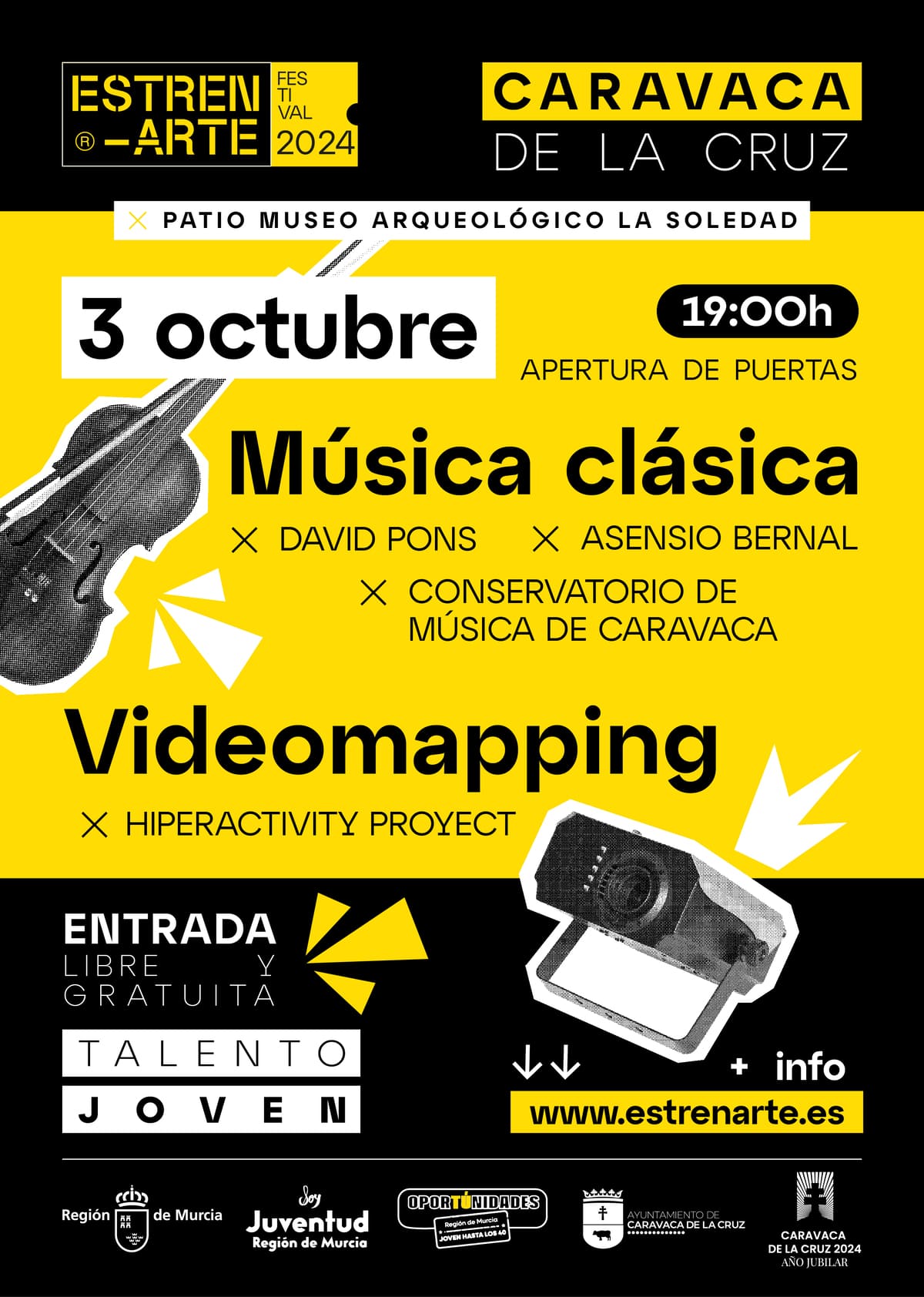 Cartel Estrenarte 3 Octubre Caravaca Música