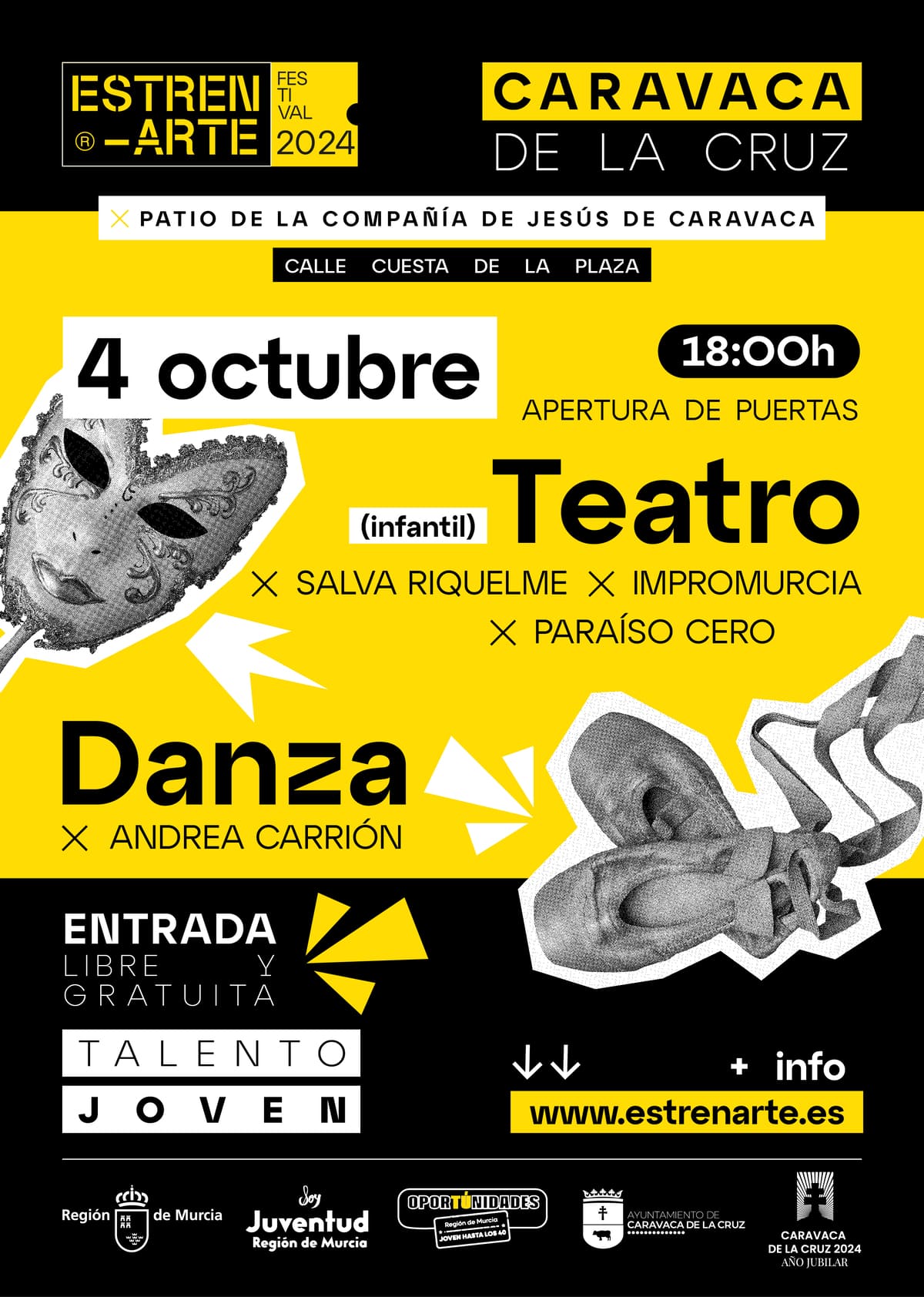 Cartel Estrenarte 4 Octubre Caravaca