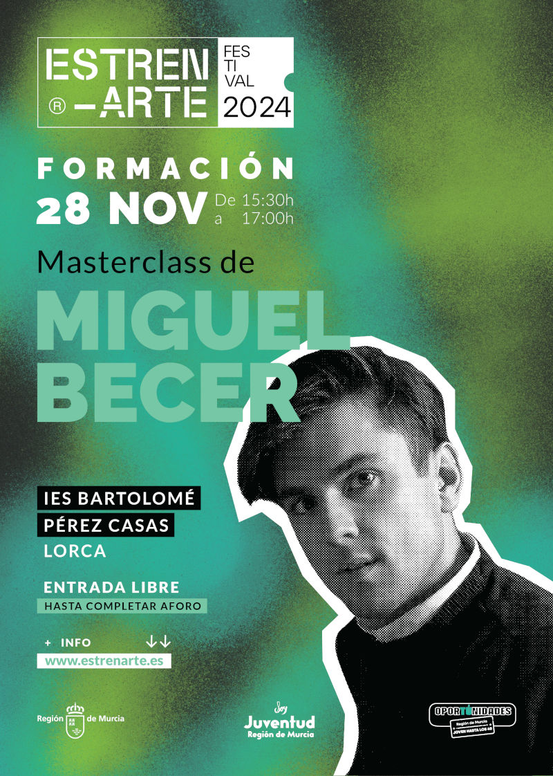 Cartel Masterclass con Miguel Becer